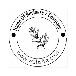 Carimbo De Borracha Monograma de beleza personalizada Logotipo da sua 