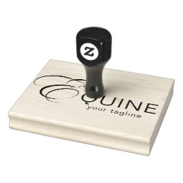 Carimbo De Borracha Monograma - Letra E Cavalo