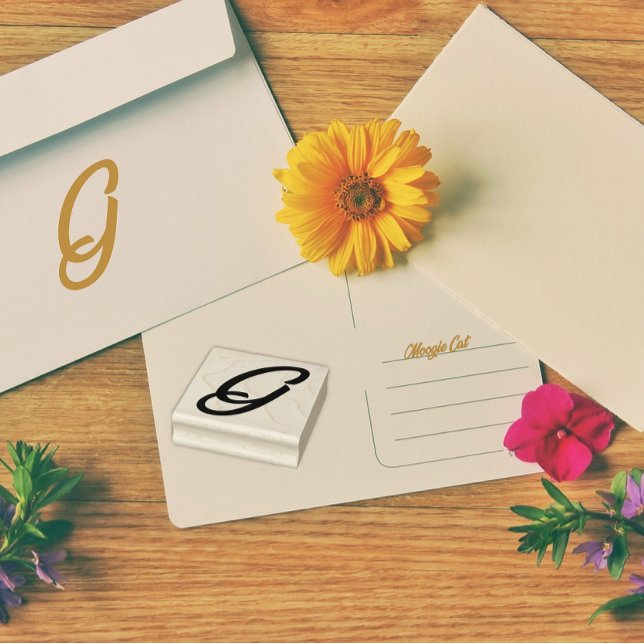 Carimbo De Borracha Monograma - Letra inicial G (Criador carregado)