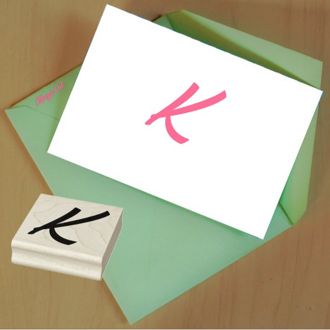 Carimbo De Borracha Monograma - Letra inicial K (Criador carregado)