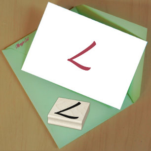 Carimbo De Borracha Monograma - Letra inicial L