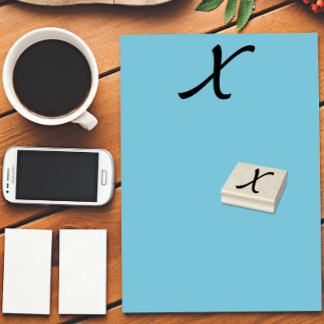 Carimbo De Borracha Monograma - Letra inicial X