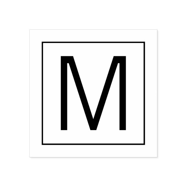 Carimbo De Borracha Monograma Moderno Profissional (Impressão)