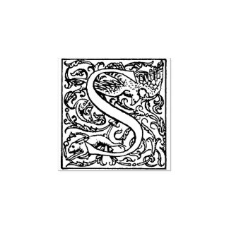 Carimbo De Borracha Monograma Vintage - Letra decorativa S