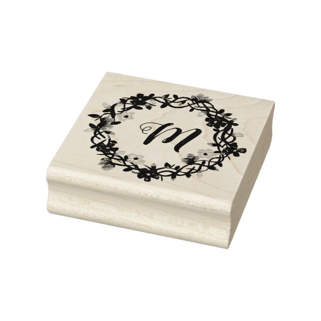 Carimbo De Borracha Monogramas com suportes verbais (Carimbo)