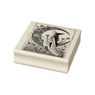 Carimbo De Borracha Moon Witch