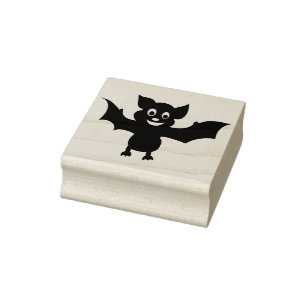 Carimbo De Borracha Morcego de Halloween