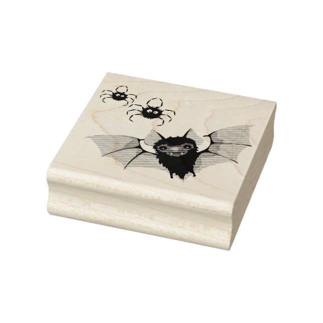 Carimbo De Borracha Morcegos e aranhas (Carimbo)