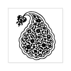 Carimbo De Borracha Motif de azulejo persa
