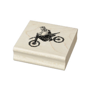 Carimbo De Borracha Moto Cross