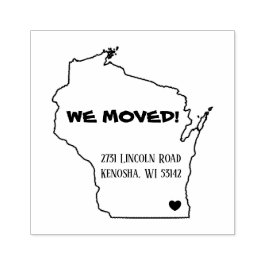 CARIMBO DE BORRACHA MOVIMOS NOVO ENDEREÇO KENOSHA WISCONSIN