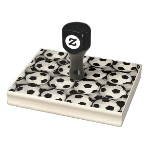 Carimbo De Borracha muitas bolas de futebol