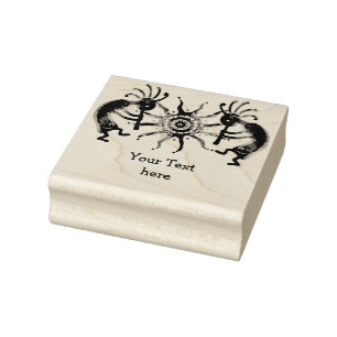 Carimbo De Borracha Músico KOKOPELLI SUN + suas ideias