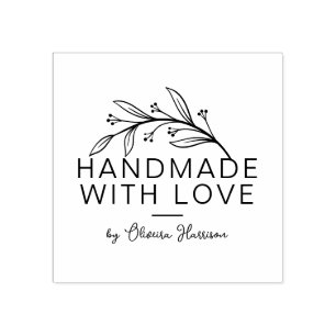 Carimbo De Borracha Na moda Greenery Personalizado Por