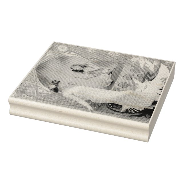 Carimbo De Borracha namorados Art Nouveau 1904 (Carimbo)