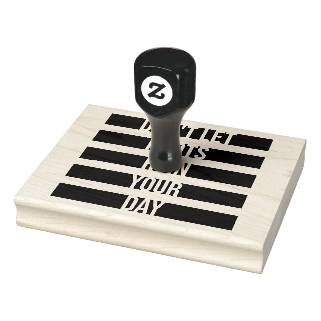 Carimbo De Borracha Não Deixe que Idiotas Rurem Seu Dia Divertido Sarc (Carimbo)