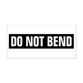 Carimbo De Borracha Não dobre