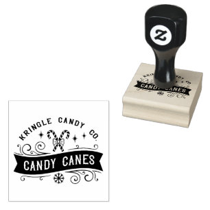 Carimbo De Borracha Natal da Kringle Candy Company