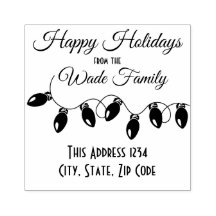 Natal Luzes felizes Feriados Endereço de devolução