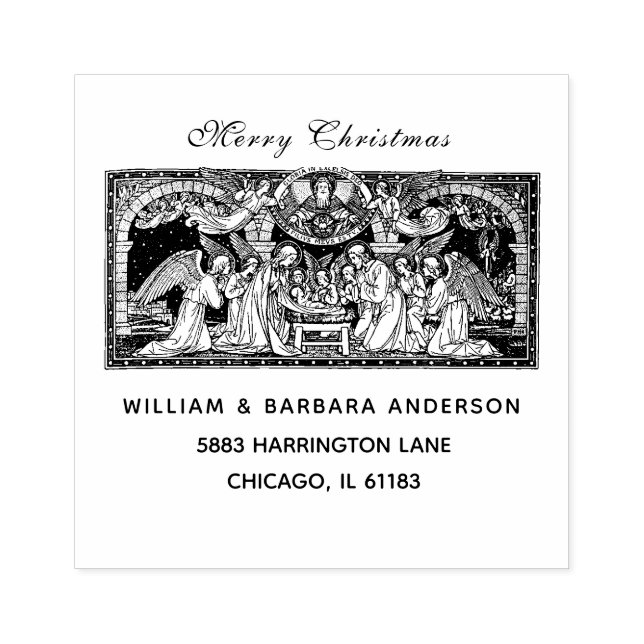 Carimbo De Borracha Natal Natividade Jesus Mary Joseph Angels