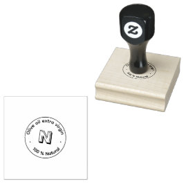 Carimbo De Borracha Natural Packaging Round Rubber Stamp