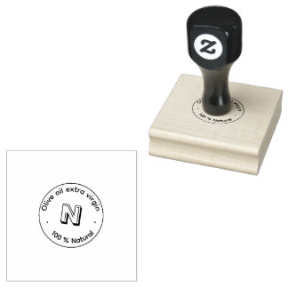 Carimbo De Borracha Natural Packaging Round Rubber Stamp