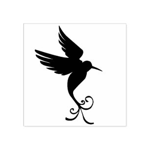 Carimbo De Borracha Natureza do Hummingbird Voador Pacífico de Cor Per