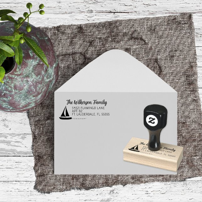 Carimbo De Borracha Navegador no nome da família da água (Criador carregado)