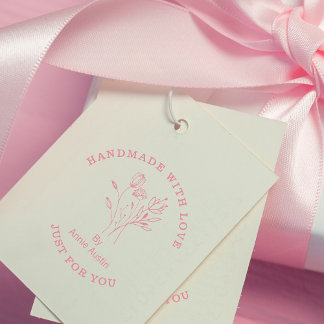 Carimbo De Borracha Negócios do Buquê de flores selvagens feitas à mão