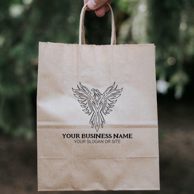 Carimbo De Borracha Negócios Personalizados da Phoenix Moderna, Grande (Criador carregado)