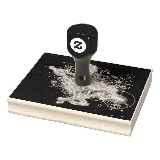 Carimbo De Borracha Neon Unicorn (Carimbo)