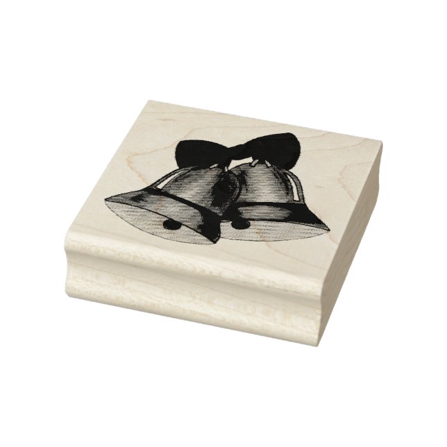 Carimbo De Borracha Noivado De Casamento Bells De Prata (Carimbo)