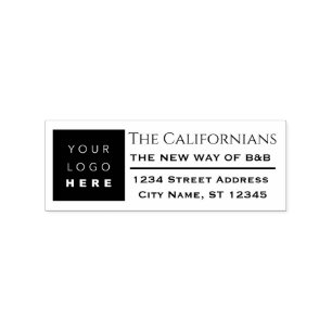 Carimbo De Borracha Nome da empresa de logotipo Endereço RSVP Endere