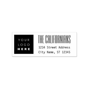 Carimbo De Borracha Nome da empresa de logotipo Endereço RSVP MInimal
