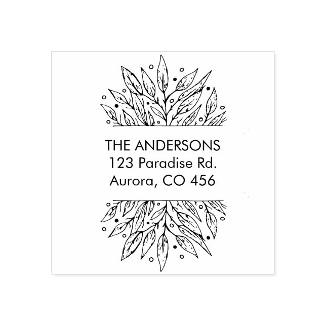 Carimbo De Borracha Nome da Família Personalizada (Impressão)