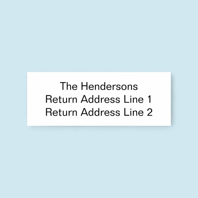 Carimbo De Borracha Nome da Família Personalizada Endereço de Devoluçã (MISOOK Family Name Return Address Rubber Stamp)