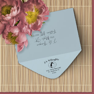 Carimbo De Borracha Nome da família Seacavalo Endereço de devolução