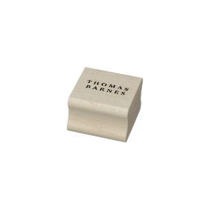 Carimbo De Borracha Nome de Adição Simples Simples Clássica