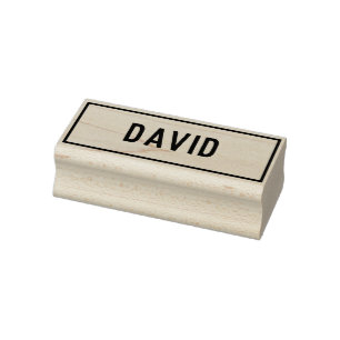 Carimbo De Borracha Nome de David