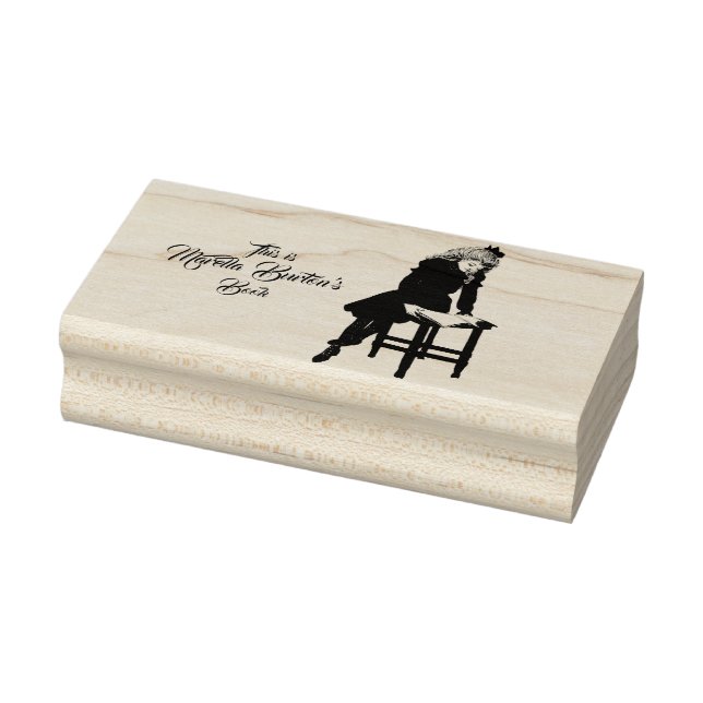 Carimbo De Borracha Nome de propriedade do leitor de livro jovem perte (Carimbo)