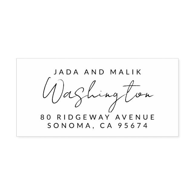 Carimbo De Borracha Nome do Script do casal (Impressão)