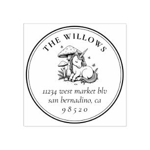 Carimbo De Borracha Nome e endereço de devolução do Baby Sleeping Baby