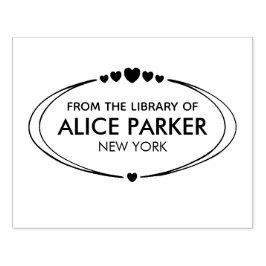 Carimbo De Borracha Nome e texto personalizáveis, da biblioteca de