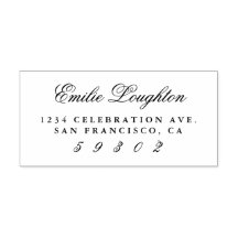 Nome Elegante Personalizado Endereço de Devolução