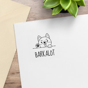 Carimbo De Borracha Nome Personalizado do Rouco de Cachorro Cheio