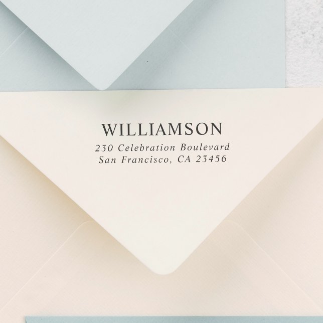 Carimbo De Borracha Nome Personalizado Endereço de Retorno Personaliza (Stamp Mock-up)