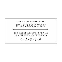 Nomes de Casamento e Endereço de Retorno da Tipogr