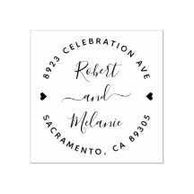 Nomes manuscritos bonitos Endereço de Devolução de