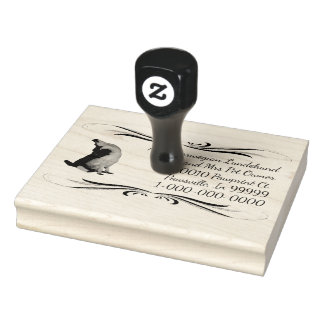 Carimbo De Borracha Norueguês Lundehund com Design esguicho