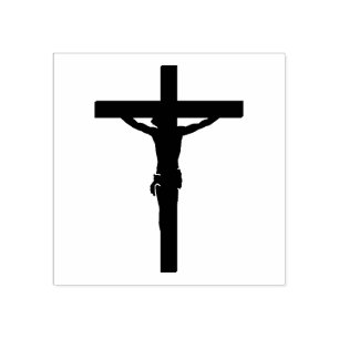 Carimbo De Borracha Nosso Senhor Jesus Cristo no Cross/Crucifix